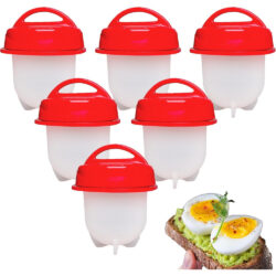 Hervidor De Huevo Molde Silicona X 6 Uni