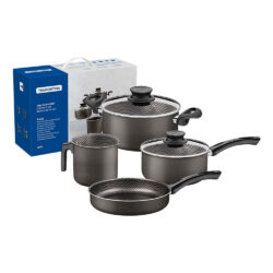 Juego De Ollas Tramontina Bateria Paris 4 Piezas Teflon
