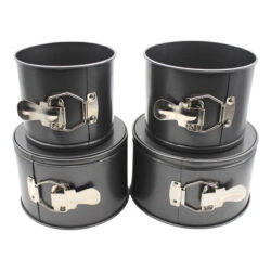 Juego De 4 Torteras Altas Desmontables Antiadherentes Molde