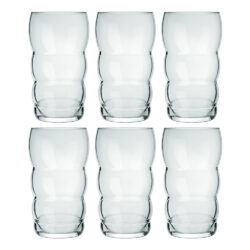 Vaso De Cerveza Vidrio Nadir Bambole 380 Ml X6 Unid