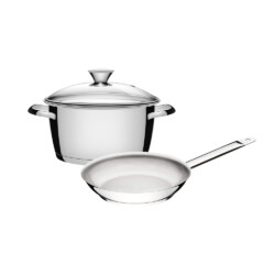 Juego De Ollas Bateria Tramontina Allegra Induccion 2 Piezas