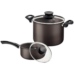 Juego Tramontina Kit Ollas Bateria 2 Piezas Antiadherente
