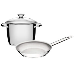 Juego De Ollas Bateria Tramontina Allegra Induccion 2 Piezas