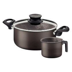 Juego Tramontina Kit Olla Hervidor 2 Piezas Antiadherente