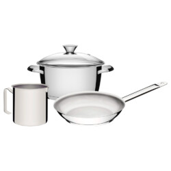 Juego De Ollas Bateria Tramontina Allegra Induccion 3 Piezas