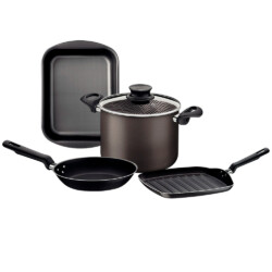 Juego Tramontina Kit Olla Sarten Asadera 4 Piezas Teflon