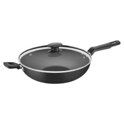 Wok Tramontina Teflon Antiadherente Loreto 28 Cm Con Tapa