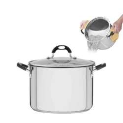 Olla De Pasta Tramontina Acero Inox Induccion Solar 6 Litros