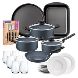 Juego De Ollas Cocina Bateria Tramontina 51 Piezas Cubiertos