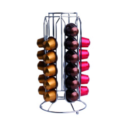 Soporte Para 30 Capsulas Nesspreso Acero Inoxidable 25 X 12 CM