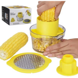Desgranador De Choclo Manual Maiz Rallador 2 En 1