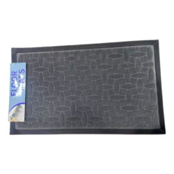 Alfombra Rectangular Antideslizante Bordes De Goma 75 X 45cm