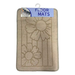 Alfombra Rectangular Antideslizante Rulos C/ Diseño 58x38cm