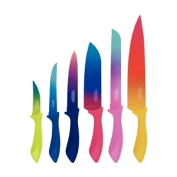 Juego de Cuchillos Tramontina Colorcut Acero Inox 6 Piezas