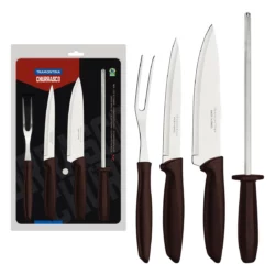 Juego de Asado Tramontina Plenus 4 Piezas Acero Inox