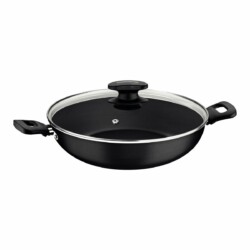 Wok Tramontina Antiadherente Loreto 28 cm 3,3 Litros Negro