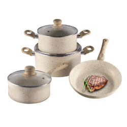 Juego De Ollas Bateria Selecta Inducción 7 Pz Antiadherente