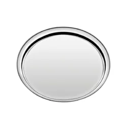 Bandeja Redonda Service Acero Inoxidable de 35 cm Tramontina