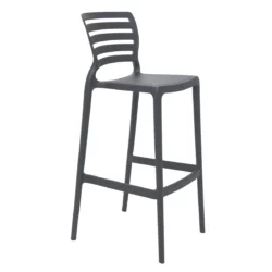 Banco Para Barra Tramontina Sofia Taburete Grafito