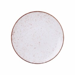Plato Llano Tramontina Porcelana 25 Cm Decorado Rustico