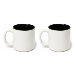 Taza De Cerámica Cafe Te Sopa Loza Grande 500 Ml X 2 Uni