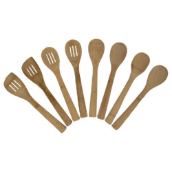 Juego De Menage Utensilios De Cocina Bambu 8 Piezas