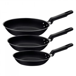 Juego De Sartenes Tramontina Teflon Antiadhere Loreto 3 Pz