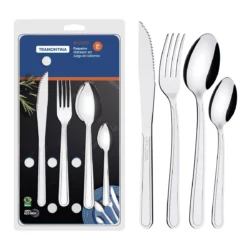 Juego De Cubiertos Tramontina Acero Inoxidable Buzios 24 Pz