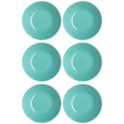 Plato Hondo Vidrio 20 Cm Luminarc X6 Unid Arty Templado