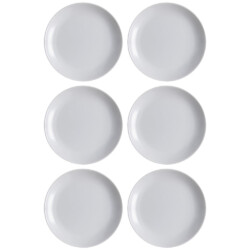 Plato Llano Vidrio 25 Cm Luminarc Granit Diwali X6 Unid