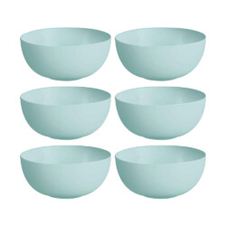 Bowl De Vidrio Compotera 12 Cm Turquesa Luminarc X6 Unid