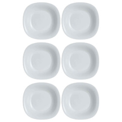 Plato Hondo Vidrio Luminarc 21 Cm Granite Carine X6 Unid