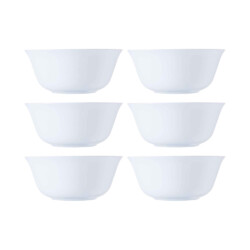 Bowl De Vidrio Blanco Luminarc Carine 330 Ml X6 Unid