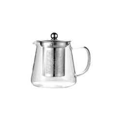 Tetera De Vidrio Borosilicato 550ml Filtro Acero Inox