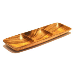 Copetinero De Madera 3 Divisiones Selecta 20 X 9 Cm X 2.5 Cm