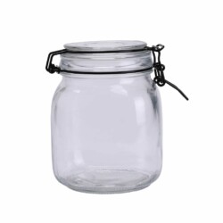 Frasco De Vidrio Hermetico Conserva 1000 Ml Broche Metal