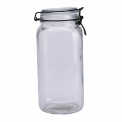 Frasco De Vidrio Hermetico Conserva 2000 Ml Broche Metal