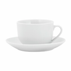 Taza Con Platillo Porcelana Te Cafe Selecta 220 Ml 14 Cm