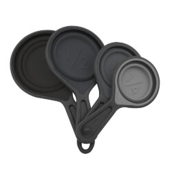 Taza Medidora Set X4 Unid Silicona Gris Bpa Free Selecta