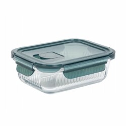 Recipiente Rectangular Vianda Borosilicato Hermetico 650 Ml