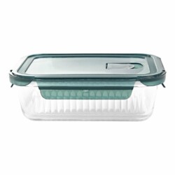 Recipiente Rectangular Vianda Borosilicato Hermetico 1400 Ml