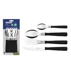 Juego De Cubiertos Kit Tramontina 24 Piezas New Kolor