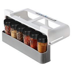 Set X6 Juego Especieros Colgante Rebatible Frascos Cocina