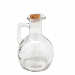 Aceitera Vinagrera De Vidrio Selecta Tapa De Corcho 180 Ml